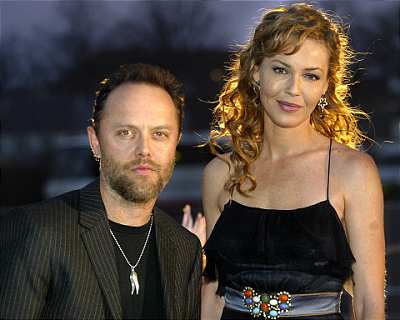 Lars Ulrich s manželkou Lars Ulrich s manželkou